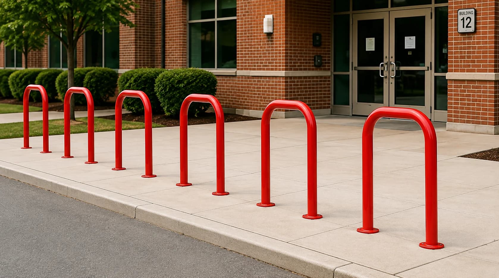 Bollards protecting schools