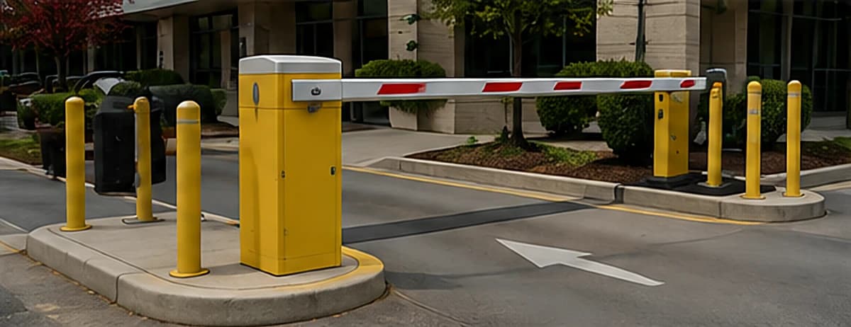 Traffic & Access Barriers on a commercial site