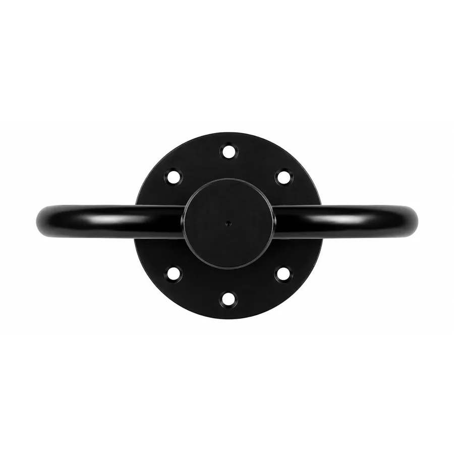SBD-BRBM01 Double Moon bollard from above, showing the loop across the base plate